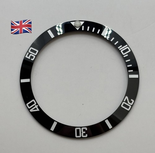 Ceramic black bezel insert - black,
