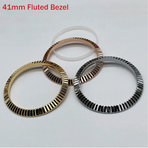 Gold fluted polished stainless - polished,