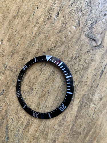 Black bezel insert - black, for