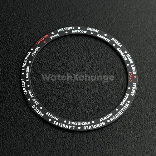Black time zone gmt - black, 38mm