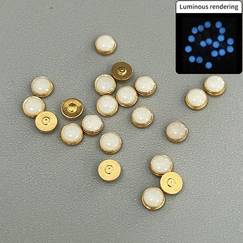 White beads blue green - beads,
