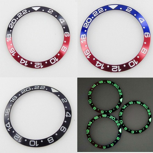 38mm black blue - , luminous