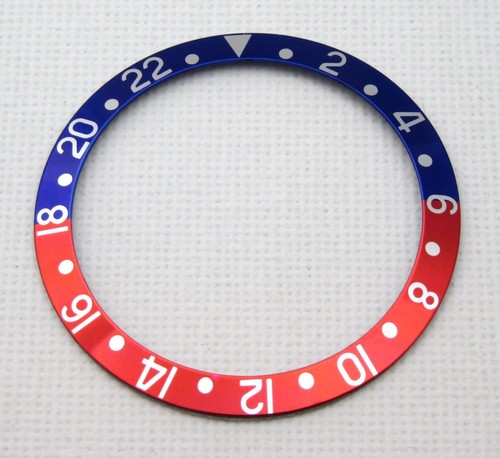 Red blue bezel insert - blue,